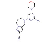 5-(2-amino-6-morpholin-4-ylpyrimidin-4-yl)-5,6,7,8-tetrahydro-4H-pyrazolo[1,5-a][1,4]diazepine-2-carbonitrile
