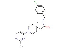 2-(4-chlorobenzyl)-8-(2-methyl-4-pyrimidinyl)-2,8-diazaspiro[4.5]decan-3-one