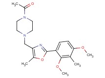 1-acetyl-4-{[2-(2,4-dimethoxy-3-methylphenyl)-5-methyl-1,3-oxazol-4-yl]methyl}piperazine