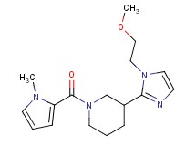 3-[1-(2-methoxyethyl)-1H-imidazol-2-yl]-1-[(1-methyl-1H-pyrrol-2-yl)carbonyl]piperidine