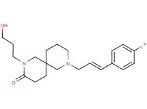 8-[(2E)-3-(4-fluorophenyl)-2-propen-1-yl]-2-(3-hydroxypropyl)-2,8-diazaspiro[5.5]undecan-3-one