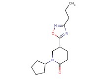 1-cyclopentyl-5-(3-propyl-1,2,4-oxadiazol-5-yl)-2-piperidinone