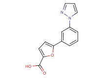 5-[3-(1H-pyrazol-1-yl)phenyl]-2-furoic acid
