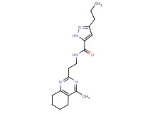 N-[2-(4-methyl-5,6,7,8-tetrahydro-2-quinazolinyl)ethyl]-3-propyl-1H-pyrazole-5-carboxamide
