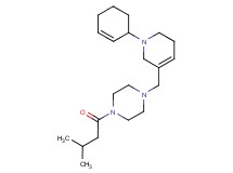 1-[(1-cyclohex-2-en-1-yl-1,2,5,6-tetrahydropyridin-3-yl)methyl]-4-(3-methylbutanoyl)piperazine