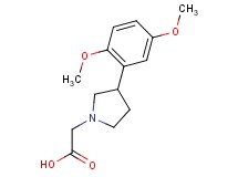 [3-(2,5-dimethoxyphenyl)pyrrolidin-1-yl]acetic acid