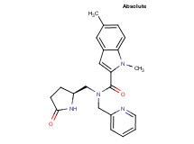 1,5-dimethyl-N-{[(2S)-5-oxopyrrolidin-2-yl]methyl}-N-(pyridin-2-ylmethyl)-1H-indole-2-carboxamide