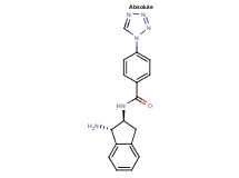 N-[(1S,2S)-1-amino-2,3-dihydro-1H-inden-2-yl]-4-(1H-tetrazol-1-yl)benzamide hydrochloride