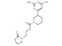 1-{4-[3-(6-hydroxy-2-methyl-4-pyrimidinyl)-1-piperidinyl]-4-oxobutyl}-2-pyrrolidinone