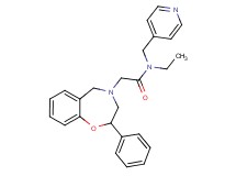 N-ethyl-2-(2-phenyl-2,3-dihydro-1,4-benzoxazepin-4(5H)-yl)-N-(4-pyridinylmethyl)acetamide