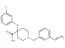 4-(3-fluorophenoxy)-1-(3-vinylbenzyl)piperidine-4-carboxylic acid