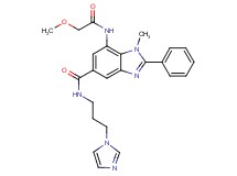 N-[3-(1H-imidazol-1-yl)propyl]-7-[(methoxyacetyl)amino]-1-methyl-2-phenyl-1H-benzimidazole-5-carboxamide
