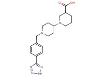 1'-[4-(2H-tetrazol-5-yl)benzyl]-1,4'-bipiperidine-3-carboxylic acid