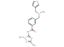 N-(1,3-dimethyl-1H-1,2,4-triazol-5-yl)-3-{[(3-furylmethyl)(methyl)amino]methyl}benzamide