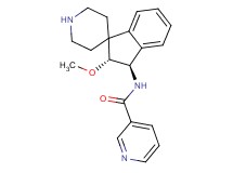 N-[rel-(2R,3R)-2-methoxy-2,3-dihydrospiro[indene-1,4'-piperidin]-3-yl]nicotinamide hydrochloride