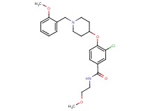 3-chloro-4-{[1-(2-methoxybenzyl)-4-piperidinyl]oxy}-N-(2-methoxyethyl)benzamide