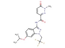 N-[6-isopropoxy-1-(2,2,2-trifluoroethyl)-1H-indazol-3-yl]-1-methyl-6-oxo-1,6-dihydropyridazine-3-carboxamide