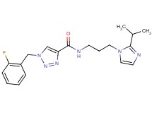 1-(2-fluorobenzyl)-N-[3-(2-isopropyl-1H-imidazol-1-yl)propyl]-1H-1,2,3-triazole-4-carboxamide