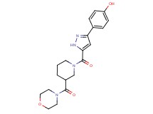 4-(5-{[3-(4-morpholinylcarbonyl)-1-piperidinyl]carbonyl}-1H-pyrazol-3-yl)phenol