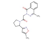 4-methyl-2-{2-[2-(5-methyl-3-isoxazolyl)-1-pyrrolidinyl]-2-oxoethyl}-1(2H)-phthalazinone