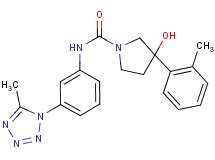 3-hydroxy-3-(2-methylphenyl)-N-[3-(5-methyl-1H-tetrazol-1-yl)phenyl]pyrrolidine-1-carboxamide