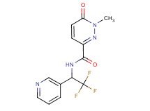 1-methyl-6-oxo-N-(2,2,2-trifluoro-1-pyridin-3-ylethyl)-1,6-dihydropyridazine-3-carboxamide