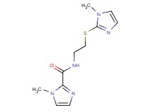 1-methyl-N-{2-[(1-methyl-1H-imidazol-2-yl)thio]ethyl}-1H-imidazole-2-carboxamide