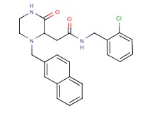 N-(2-chlorobenzyl)-2-[1-(2-naphthylmethyl)-3-oxo-2-piperazinyl]acetamide