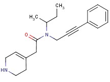 N-(sec-butyl)-N-(3-phenyl-2-propyn-1-yl)-2-(1,2,3,6-tetrahydro-4-pyridinyl)acetamide hydrochloride