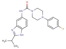 4-(4-fluorophenyl)-N-(2-isopropyl-1H-benzimidazol-5-yl)piperazine-1-carboxamide