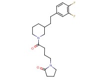 1-(4-{3-[2-(3,4-difluorophenyl)ethyl]-1-piperidinyl}-4-oxobutyl)-2-pyrrolidinone