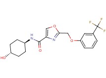 N-(trans-4-hydroxycyclohexyl)-2-{[3-(trifluoromethyl)phenoxy]methyl}-1,3-oxazole-4-carboxamide