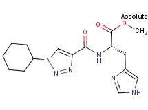 methyl N-[(1-cyclohexyl-1H-1,2,3-triazol-4-yl)carbonyl]-L-histidinate