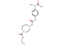 N-{4-[acetyl(methyl)amino]phenyl}-2-[4-(methoxyacetyl)-1,4-diazepan-1-yl]acetamide
