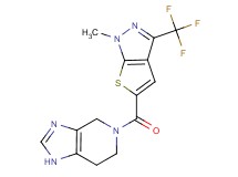 5-{[1-methyl-3-(trifluoromethyl)-1H-thieno[2,3-c]pyrazol-5-yl]carbonyl}-4,5,6,7-tetrahydro-1H-imidazo[4,5-c]pyridine