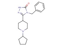 4-benzyl-5-(1-cyclopentyl-4-piperidinyl)-2,4-dihydro-3H-1,2,4-triazol-3-one