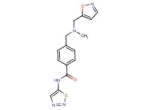 4-{[(isoxazol-5-ylmethyl)(methyl)amino]methyl}-N-1,2,3-thiadiazol-5-ylbenzamide