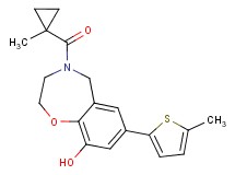 4-[(1-methylcyclopropyl)carbonyl]-7-(5-methyl-2-thienyl)-2,3,4,5-tetrahydro-1,4-benzoxazepin-9-ol
