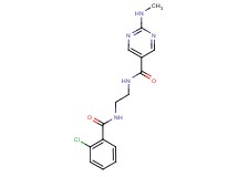 N-{2-[(2-chlorobenzoyl)amino]ethyl}-2-(methylamino)pyrimidine-5-carboxamide