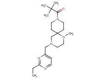 9-(2,2-dimethylpropanoyl)-4-[(2-ethylpyrimidin-4-yl)methyl]-1-methyl-1,4,9-triazaspiro[5.5]undecane