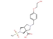(3aR*,6aR*)-2-[4-(2-hydroxyethoxy)benzyl]-5-(methylsulfonyl)hexahydropyrrolo[3,4-c]pyrrole-3a(1H)-carboxylic acid