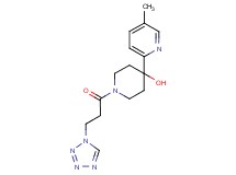 4-(5-methylpyridin-2-yl)-1-[3-(1H-tetrazol-1-yl)propanoyl]piperidin-4-ol