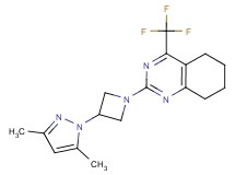 2-[3-(3,5-dimethyl-1H-pyrazol-1-yl)azetidin-1-yl]-4-(trifluoromethyl)-5,6,7,8-tetrahydroquinazoline