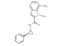 1,7-dimethyl-N-[(1R*,2S*)-2-phenylcyclopropyl]-1H-indole-2-carboxamide