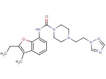 N-(2-ethyl-3-methyl-1-benzofuran-7-yl)-4-[2-(1H-1,2,4-triazol-1-yl)ethyl]piperazine-1-carboxamide