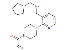 1-[2-(4-acetyl-1-piperazinyl)-3-pyridinyl]-N-(cyclopentylmethyl)methanamine