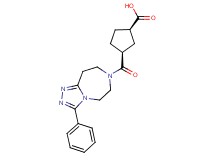 (1R*,3S*)-3-[(3-phenyl-5,6,8,9-tetrahydro-7H-[1,2,4]triazolo[4,3-d][1,4]diazepin-7-yl)carbonyl]cyclopentanecarboxylic acid