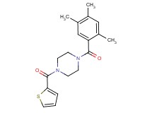 1-(2-thienylcarbonyl)-4-(2,4,5-trimethylbenzoyl)piperazine