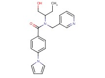 N-[1-(hydroxymethyl)propyl]-N-(pyridin-3-ylmethyl)-4-(1H-pyrrol-1-yl)benzamide