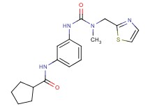 N-[3-({[methyl(1,3-thiazol-2-ylmethyl)amino]carbonyl}amino)phenyl]cyclopentanecarboxamide